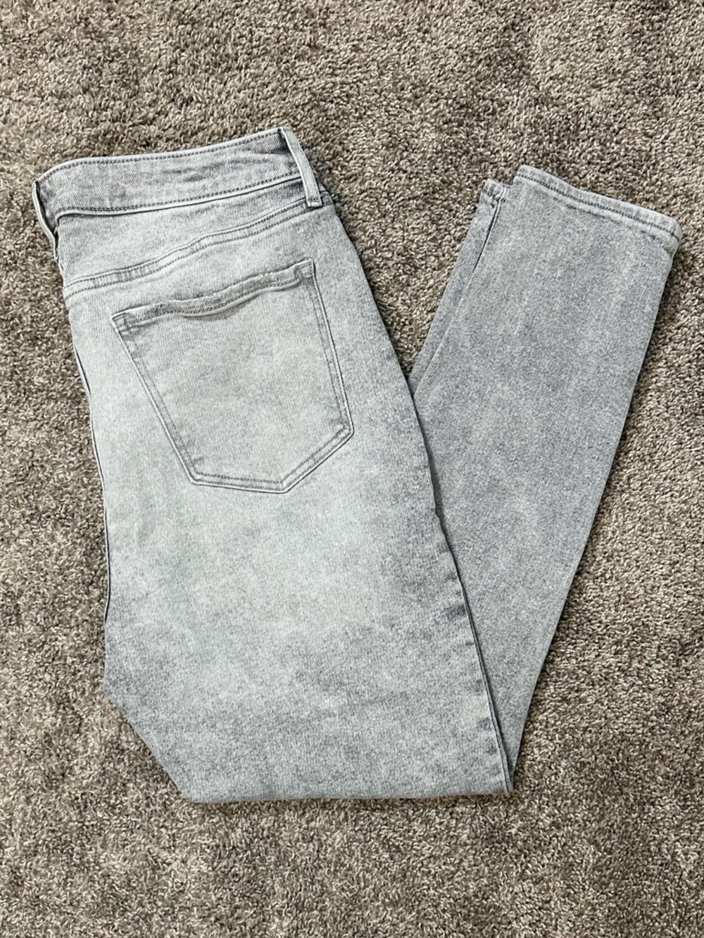 Old Navy Women’s Gray High Rise Rockstar Super Skinny Jeans Size 14